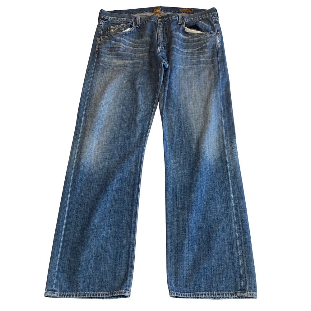 Citizens of Humanity Mens 38x32 Perfect Straight Leg‎ Blue Jeans Made in USA